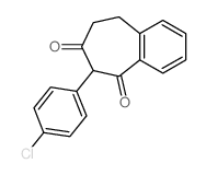 5H-Benzocycloheptene-5,7(6H)-dione,6-(4-chlorophenyl)-8,9-dihydro- Structure