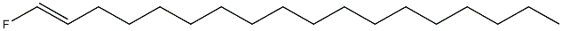 trans-1-fluoro-1-octadecene Structure