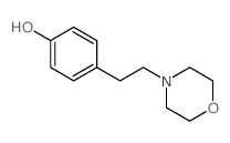 Phenol,4-[2-(4-morpholinyl)ethyl]- Structure