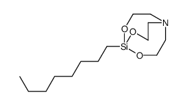 1-Octyl-2,8,9-trioxa-5-aza-1-silabicyclo[3.3.3]undecane结构式