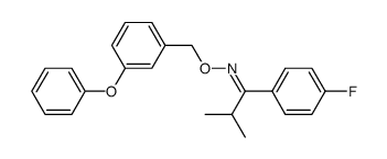 1-(4-Fluoro-phenyl)-2-methyl-propan-1-one O-(3-phenoxy-benzyl)-oxime结构式