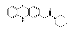 4-(phenothiazin-2-yl-thioacetyl)-morpholine结构式