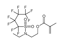 2-[ethyl[(nonafluorobutyl)sulphonyl]amino]ethyl methacrylate结构式