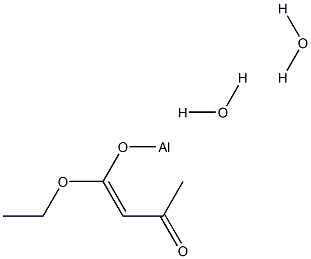 (ethyl acetoacetato-O1',O3)dihydroxyaluminium结构式