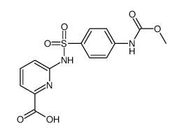 6-[[4-(methoxycarbonylamino)phenyl]sulfonylamino]pyridine-2-carboxylic acid Structure