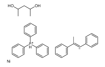 nickel,pentane-2,4-diol,1-phenylprop-1-en-2-ylbenzene,triphenylphosphanium结构式