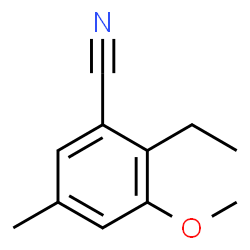 m-Anisonitrile, 2-ethyl-5-methyl- (5CI) structure