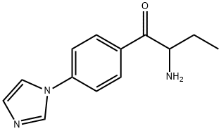 1-Butanone,2-amino-1-[4-(1H-imidazol-1-yl)phenyl]- structure