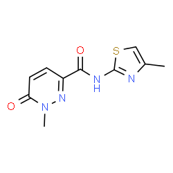 3-Pyridazinecarboxamide,1,6-dihydro-1-methyl-N-(4-methyl-2-thiazolyl)-6-oxo- Structure