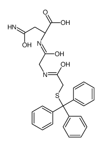 (2S)-4-amino-4-oxo-2-[[2-[(2-tritylsulfanylacetyl)amino]acetyl]amino]butanoic acid Structure