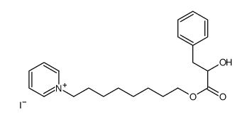 8-pyridin-1-ium-1-yloctyl (2R)-2-hydroxy-3-phenylpropanoate,iodide Structure