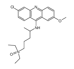 N4,N4-diethyl-N1-(6-chloro-2-methoxy-acridin-9-yl)-1-methyl-butanediyldiamine-N4-oxide Structure