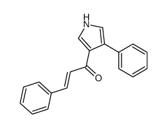 3-phenyl-1-(4-phenyl-1H-pyrrol-3-yl)prop-2-en-1-one结构式