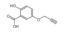 2-Hydroxy-5-(2-propynyloxy)benzoic acid结构式