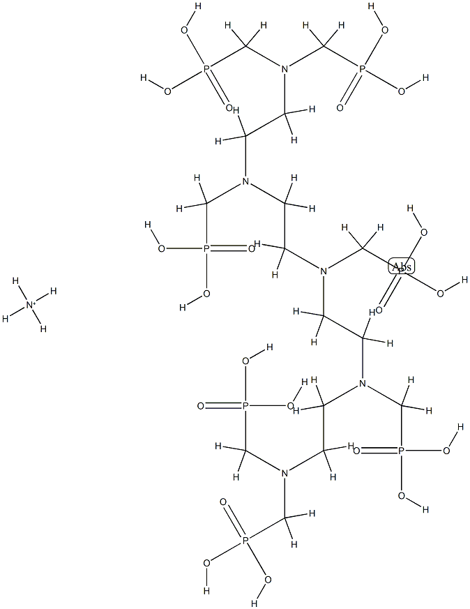 [[(phosphonomethyl)imino]bis[ethylene[(phosphonomethyl)imino]ethylenenitrilobis(methylene)]]tetrakisphosphonic acid, ammonium salt picture