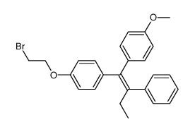 E/Z-1-[4-(2-bromoethoxy)phenyl]-1-(4-methoxyphenyl)-2-phenylbut-1-ene Structure