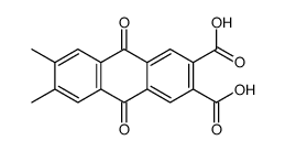 6,7-dimethyl-9,10-dioxoanthracene-2,3-dicarboxylic acid结构式