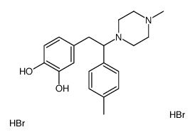 4-(2-(4-Methylphenyl)-2-(4-methyl-1-piperazinyl)ethyl)-1,2-benzenediol dihydrobromide hydrate结构式