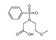 2-[benzenesulfonyl(2-methoxyethyl)amino]acetic acid结构式