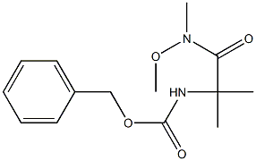 benzyl 1-(methoxy(methyl)amino)-2-methyl-1-oxopropan-2-ylcarbamate Structure