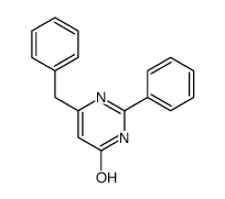 6-benzyl-2-phenyl-1H-pyrimidin-4-one结构式