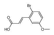 2-bromo-5-methoxy-trans-cinnamic acid Structure