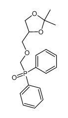 4-(Diphenyl-phosphinoylmethoxymethyl)-2,2-dimethyl-[1,3]dioxolane结构式