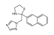 2-naphthalen-2-yl-2-(1,2,4-triazol-1-ylmethyl)-1,3-thiazolidine Structure