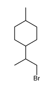 1-(1-bromopropan-2-yl)-4-methylcyclohexane Structure