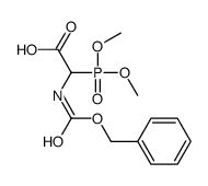 2-dimethoxyphosphoryl-2-(phenylmethoxycarbonylamino)acetic acid结构式