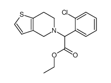 ethyl 2-(2-chlorophenyl)-2-(6,7-dihydrothieno[3,2-c]pyridin-5(4H)-yl)acetate结构式