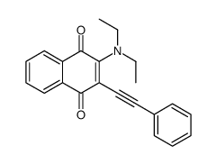 2-(diethylamino)-3-(2-phenylethynyl)naphthalene-1,4-dione Structure