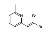 Pyridine, 2-(2,2-dibromoethenyl)-6-methyl Structure