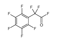 Benzeneacetyl fluoride, α,α,2,3,4,5,6-heptafluoro Structure