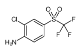 Benzenamine, 2-chloro-4-[(trifluoromethyl)sulfonyl]结构式