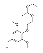 4-[2-(1-ethoxyethoxy)ethoxy]-3,5-dimethoxybenzaldehyde Structure