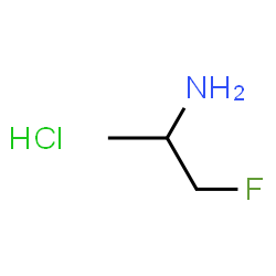 1-Fluoropropan-2-aminehydrochloride structure