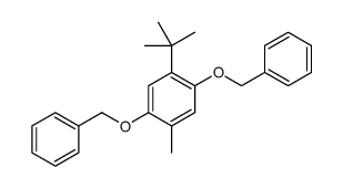 1-tert-butyl-4-methyl-2,5-bis(phenylmethoxy)benzene Structure