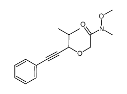 N-methyl-2-{[1-(1-methylethyl)-3-phenylprop-2-yn-1-yl]oxy}-N-methoxyacetamide结构式