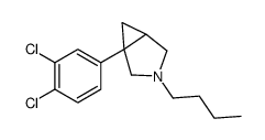 3-butyl-1-(3,4-dichlorophenyl)-3-azabicyclo[3.1.0]hexane结构式