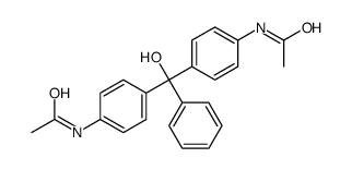 N-[4-[(4-acetamidophenyl)-hydroxy-phenylmethyl]phenyl]acetamide结构式