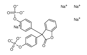 3,3-bis[4-(phosphonooxy)phenyl]benzofuran-2(3H)-one, tetrasodium salt结构式