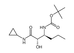 (2S,3S)-N-cyclopropyl-3-(tert-butoxycarbonyl)amino-2-hydroxyhexanoic acid amide picture