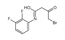 4-溴-N-(2,3-二氟苯基)-3-氧代丁酰胺结构式