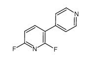 2,6-difluoro-3-(4'-pyridyl)pyridine结构式