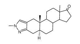 1'-methyl-1'H-androstano[3,2-c]pyrazol-17-one Structure