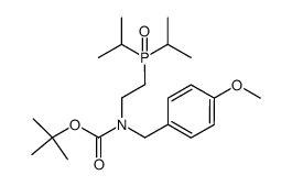 tert-butyl [2-(diisopropylphosphoryl)ethyl](4-methoxybenzyl)carbamate结构式