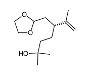 (R)-5-[1,3]Dioxolan-2-ylmethyl-2,6-dimethyl-hept-6-en-2-ol Structure