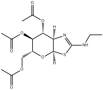 (3aR,SR,6S,7R,7aR)-5-(Acetoxymethyl)-2-(ethylaChemicalbookmino)-5,6,7,7atetrahydro-3aH-pyrano[3,2-d]thiazole-6,7-diyldiacetate picture