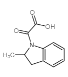 (2-甲基-2,3-二氢-1H-吲哚-1-基)-(氧代)乙酸结构式